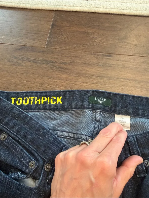 J. Crew Toothpick Skinny Stretch Jeans Size 30 - C60-052 - Image 2