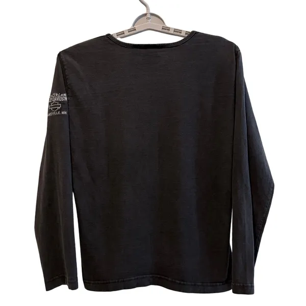 Harley-Davidson Long Sleeve Graphic‎ Tee Black Twin Cities Lakeville MN Womens L - Image 4