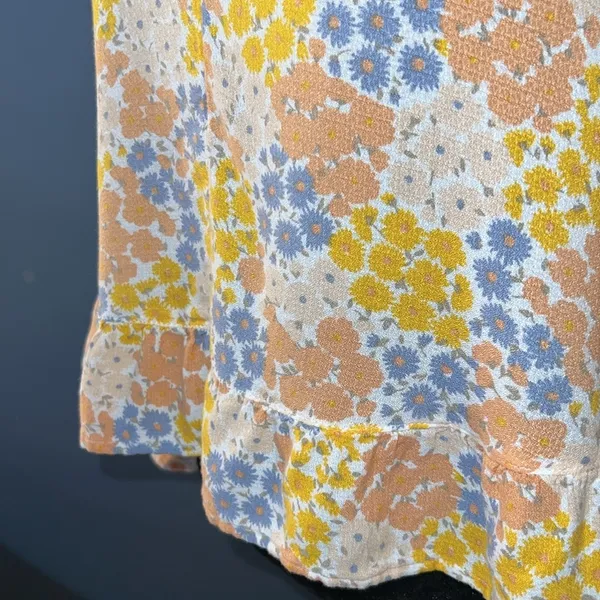 Size S Floral Boho Top - Image 7