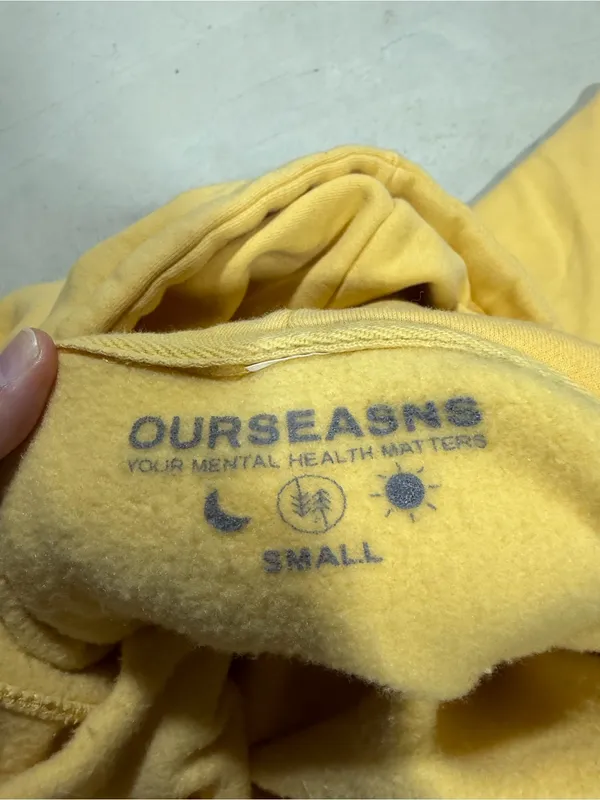 Our seasns Daily Dose Of Sunshine Yellow Hoodie Sweatshirt small - Image 7