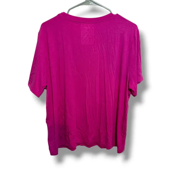 Kyte Baby T-Shirt Womens XXL Magenta Pink Bamboo Rayon Scoop Neck Tee 20-22 - Image 2