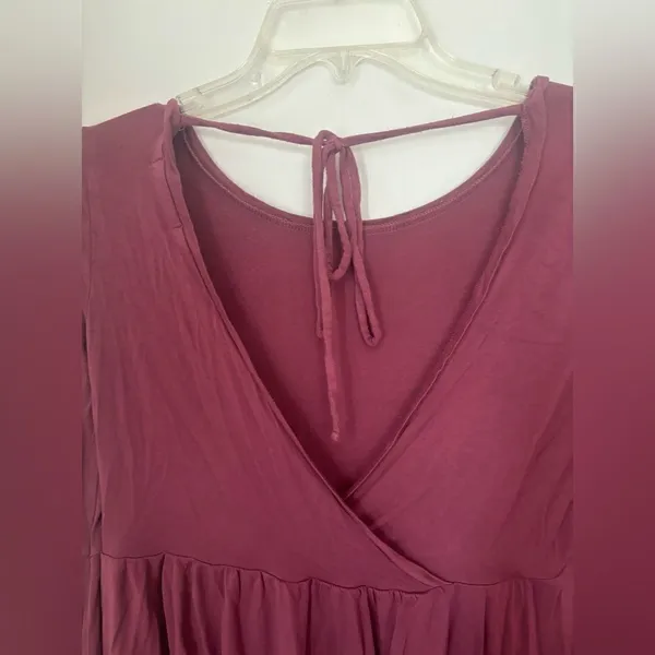 American Eagle Soft & Sexy Lace Sleeve Top Size XS Cutout Back - Image 9
