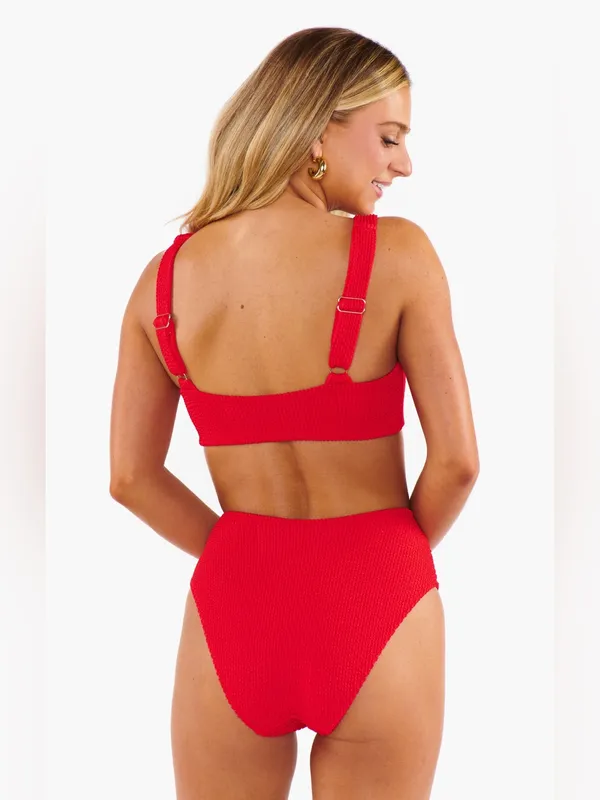 Show Me Your Mumu Sail Bikini Bottoms size XL Red Hot Tamale Scrunch NWOT - Image 2