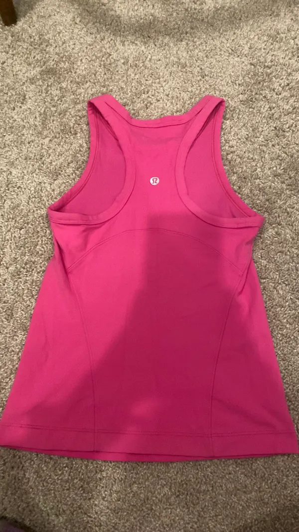 Lululemon sonic pink regular tank top size 2 - Image 2