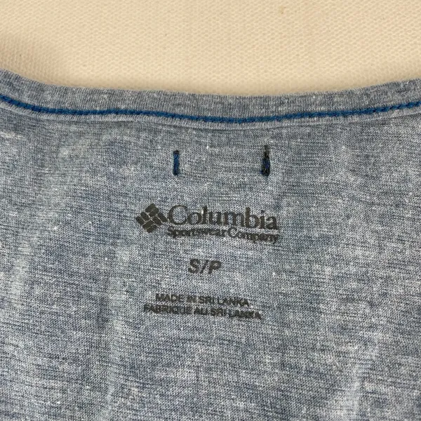 Columbia Tank Top Shirt Women's Small Blue Cotton Polyester‎ Curved Hem Ladies - Image 3
