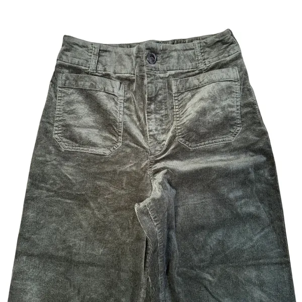 Maeve Anthropologie The Colette Pants Womens 31 Olive Green Excellent‎ Corduroy - Image 2