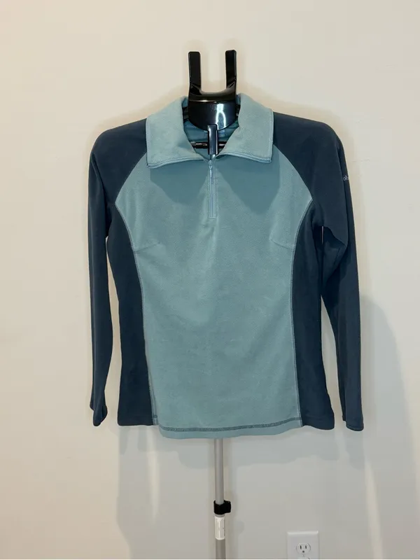 Columbia Women’s Two-Tone Fleece Quarter-Zip Pullover – Medium - Image 2