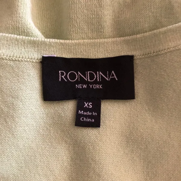 Rondina New York Sleeveless Knit Tank Top Mint Green Round Neck Women’s XS NWT - Image 6