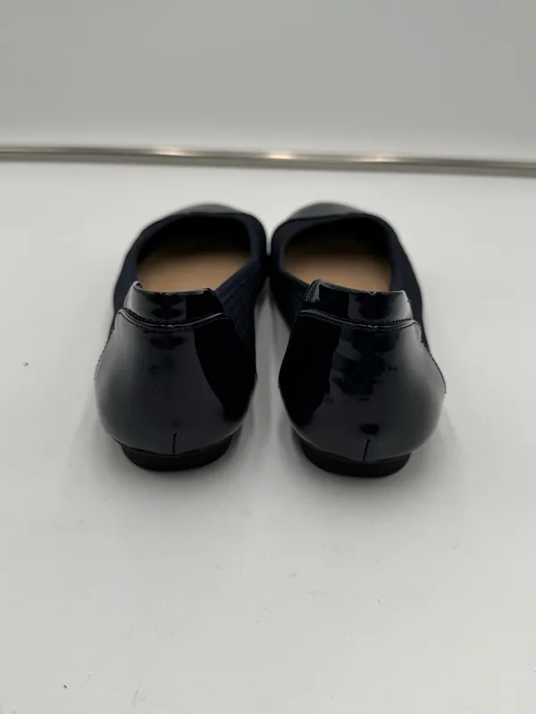 Alfani Step N Flex Women’s Size 6M Navy Blue Patent Cap Toe Ballet Flats - Image 5