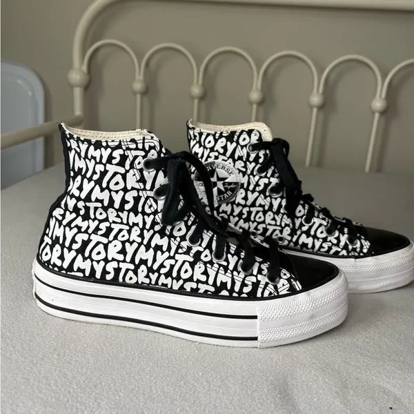Converse Chuck Taylor All Star Platform My Story Print W 6.5 - Image 2