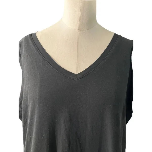 J.Crew Dress Womens Medium M Black Tiered Mini V-Neck Flutter Sleeve Sundress⁠ - Image 7