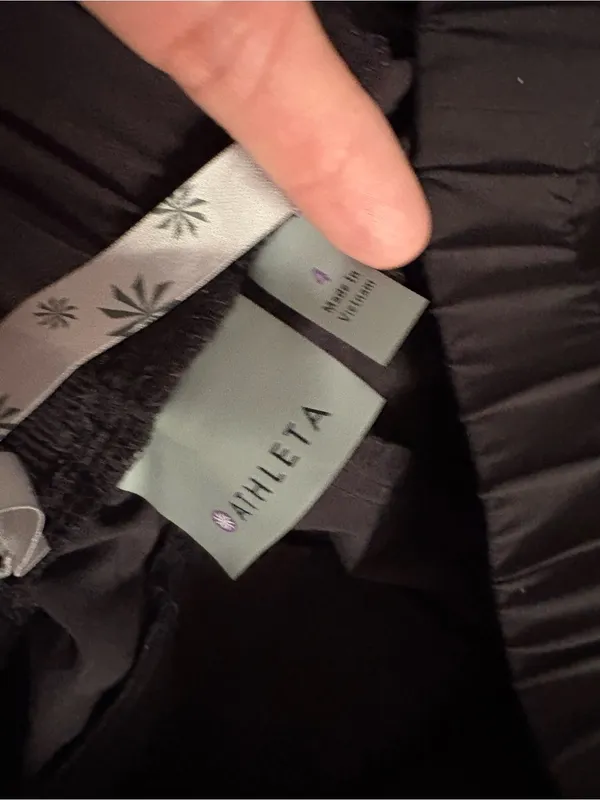 Athleta Black Zip-Front Jogger Pants - Image 3