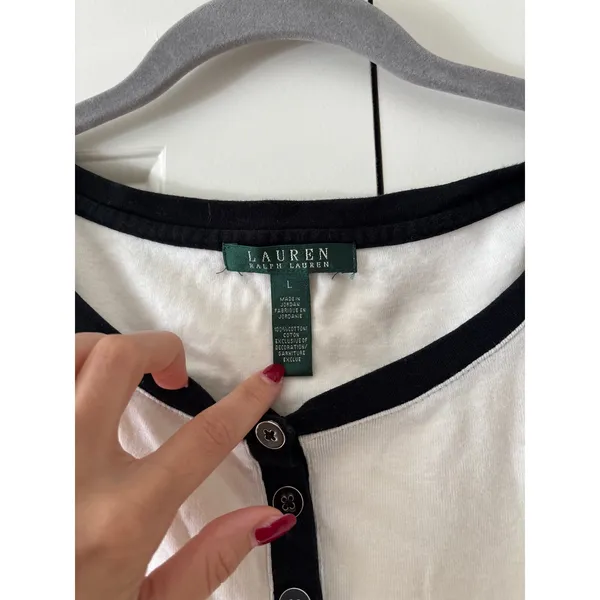 Lauren Ralph Lauren White Button Down Shirt L - Image 3