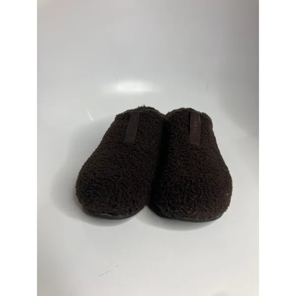 Bombas Gripper Slippers Women Size 7 Brown Excellent Sherpa Fleece House Shoes - Image 2