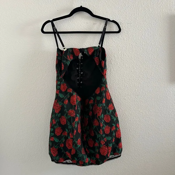 For Love and Lemons Victoria's Secret Floral Viviene Corset Mini Dress Medium - Image 7