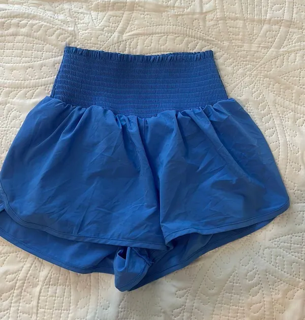 Aerie OFFLINE Smocked High-Waisted by Shorts - Image 2
