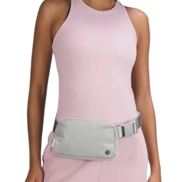 NWT Lululemon Belt Bag Silver Drop White Wordmark 1L - RARE | SOLD OUT - Image 2