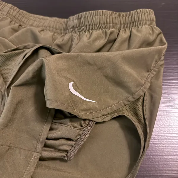 Nike‎ Khaki Green Running Shorts - Image 6