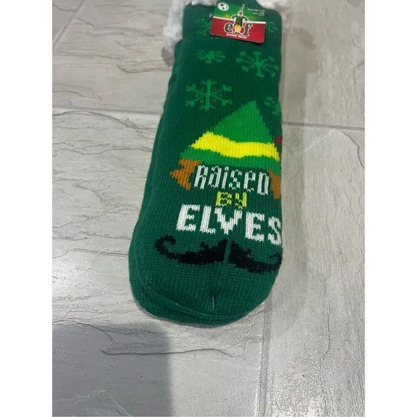 Elf Woman’s Holiday Slipper Socks Size 4-10 NEW Raised By Elves - Image 3