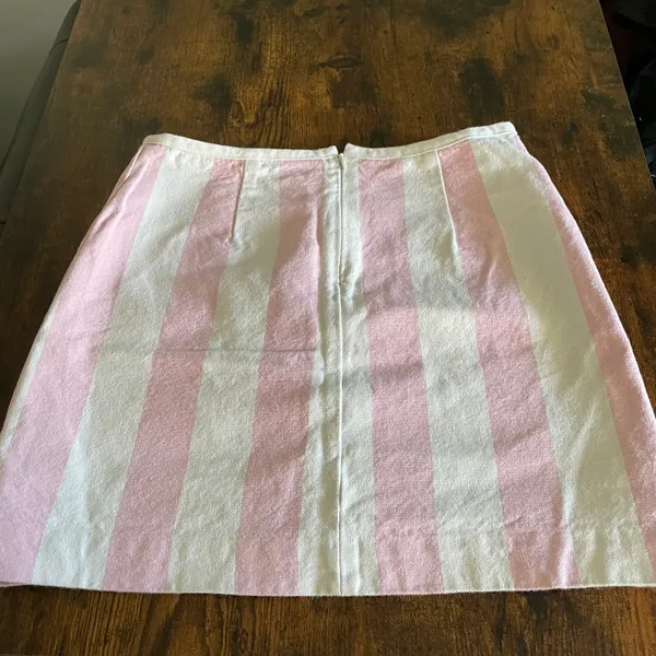 pink striped skirt - Image 6