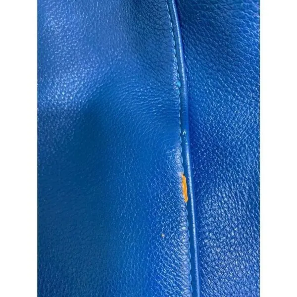 Coach Medium W Adjustable Strap Blue Leather Cross - Image 3