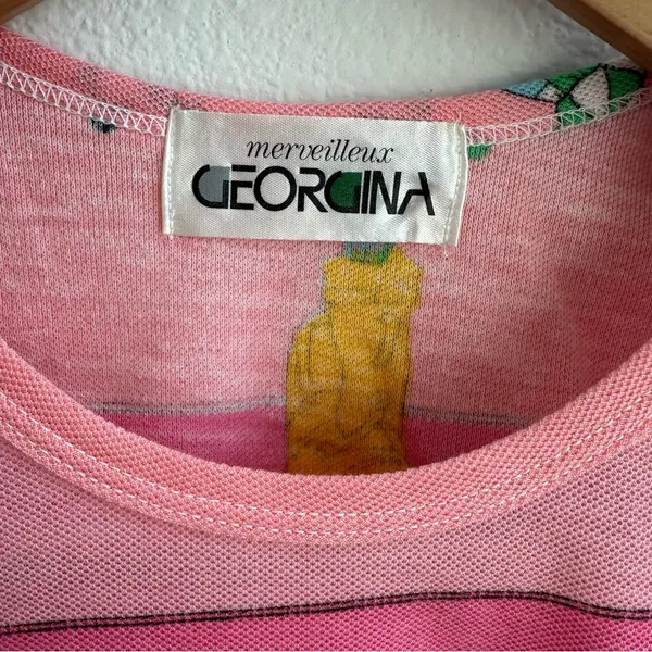 Vintage Pink Retro Golfing Tee Size XS - Image 3