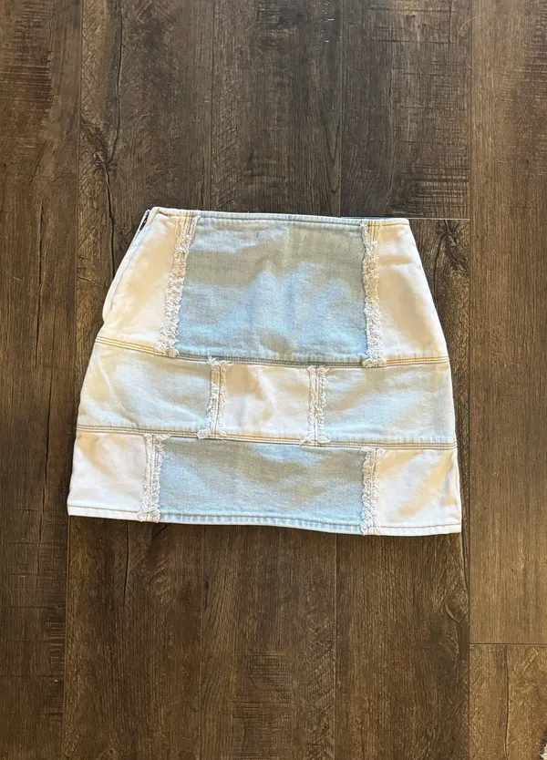 PacSun Patch Jean Skirt - Image 2