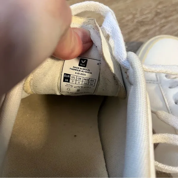 Veja Campo Leather Sneaker White Tan - Image 6