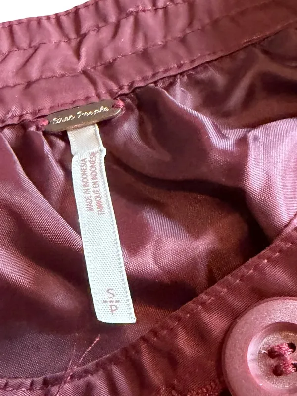 Free People Midnight Bomber Jacket Zip-Down Lightweight Windbreaker Size Small - Image 9