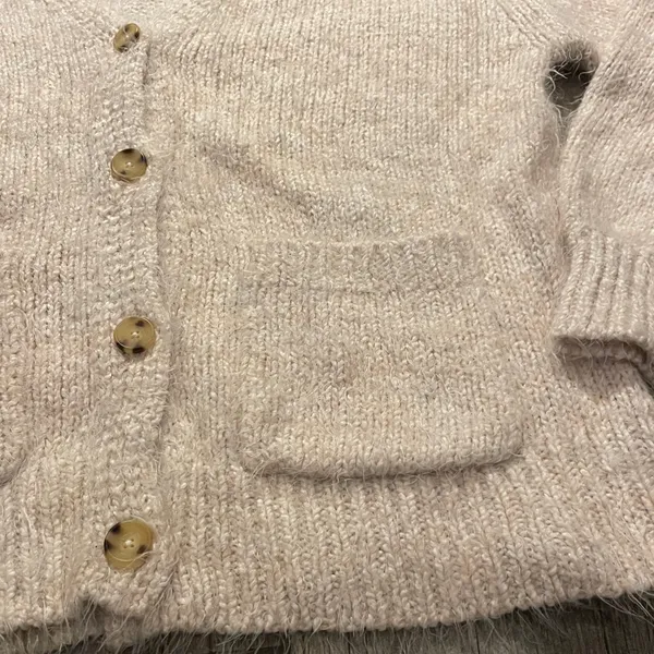 Free People Women's oversized Cream Sweater - Image 2
