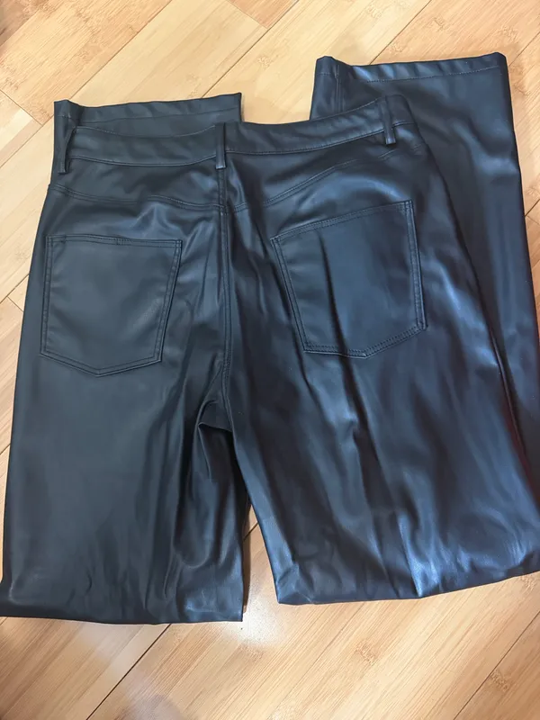 ZARA Faux Leather Pants - Image 3
