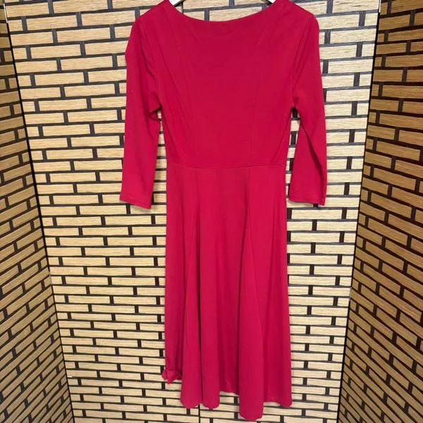Maeve‎ Red Midi Dress Size XS - Image 2