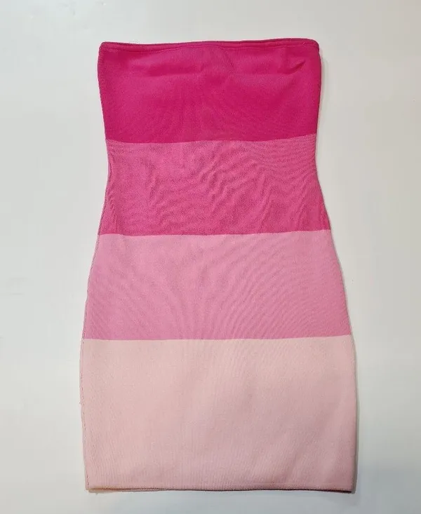 superdown Perla Ombre Mini Dress in Pink Ombre - Image 3