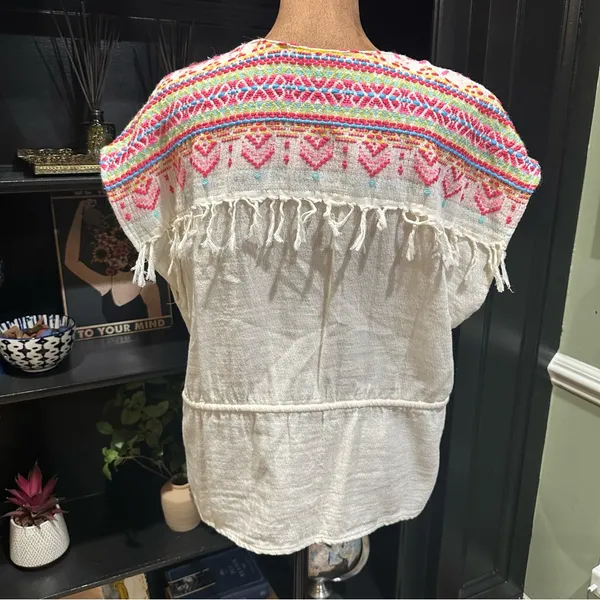 Amanda Uprichard Embroidered Top – Size L – Artisan Boho - Image 6