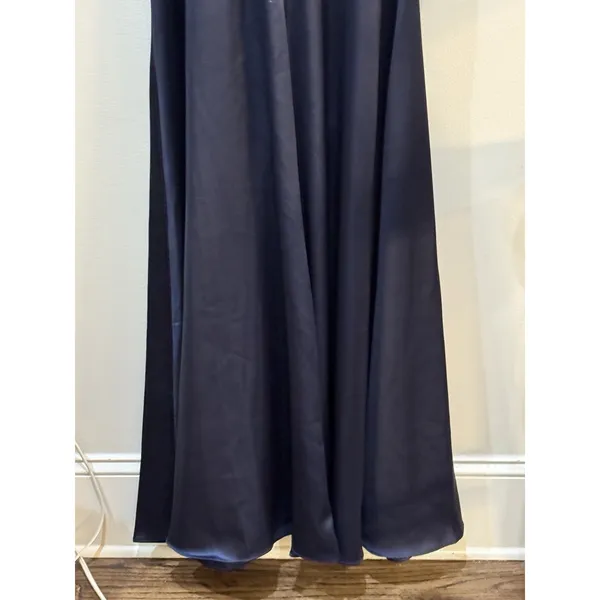 Mac Duggal Women's Blue Satin Jumpsuit Size 8 Style 49810 - Image 6