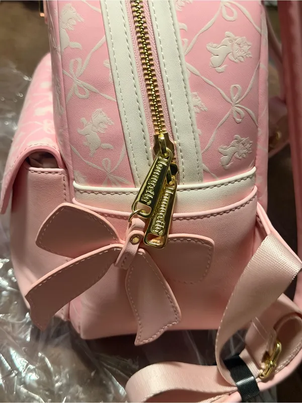 Loungefly Disney The Aristocrats Marie Bows All over Print Mini Backpack - Image 6