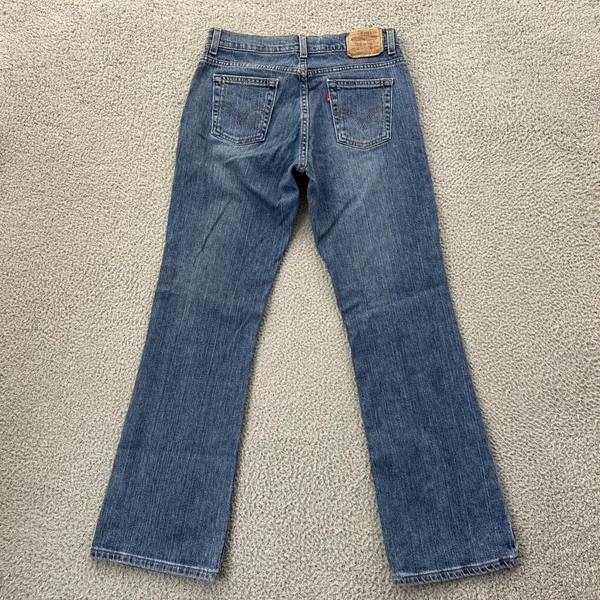 Y2K Vintage Levi's Nouveau 515 BootcutJeans Stretch Mid Rise Women's 8M x 29 - Image 3