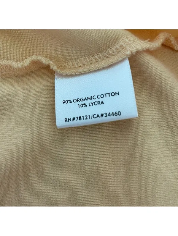 Eileen Fisher Stretch Organic Cotton Tank Top Tangerine Size Medium Minimalist - Image 5