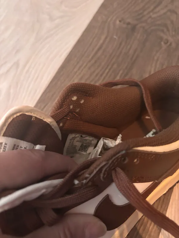 Nike Chocolate Brown and Cream Sneakers - Image 9