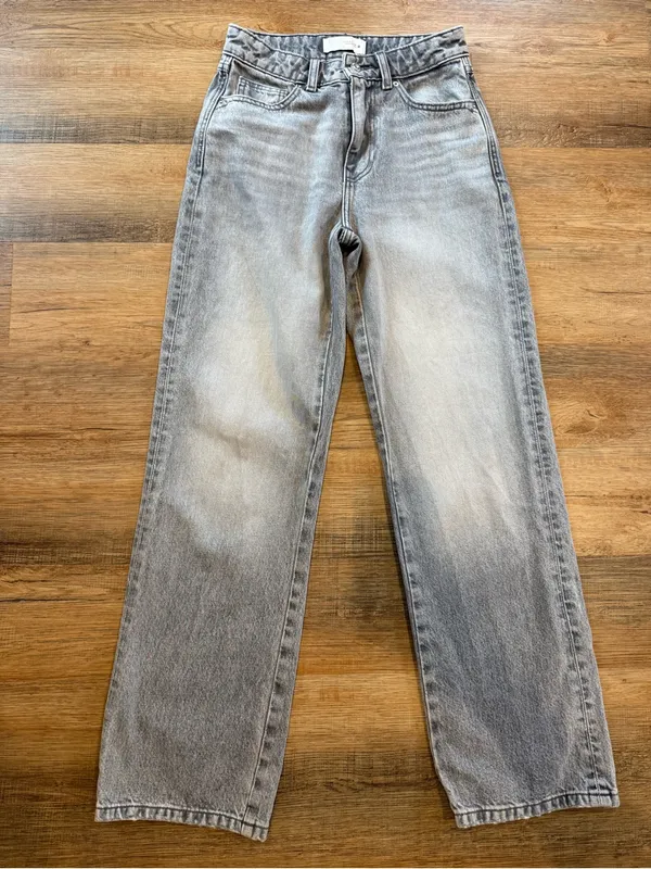 Zara Gray High-Rise Wide-Leg Jeans women’s 4 - Image 7