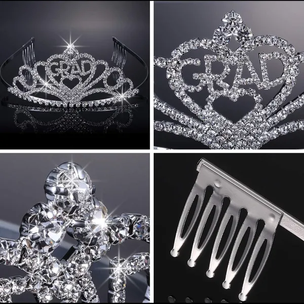 Graduation Rhinestone Crown & Sash - Image 3