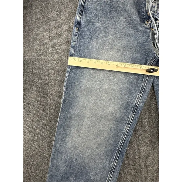 Gap Low Rise 90s Loose Lace Up Jeans Womens 30 Light Wash Wide Leg Y2K - Image 7