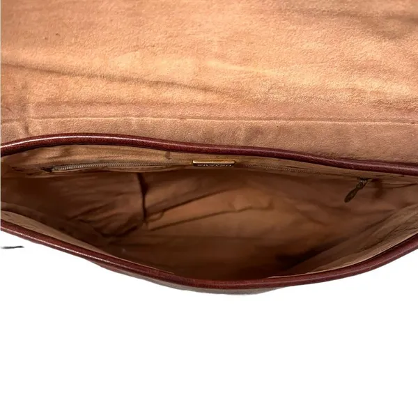 Oroton Vintage Brown Crossbody Bag - Image 5