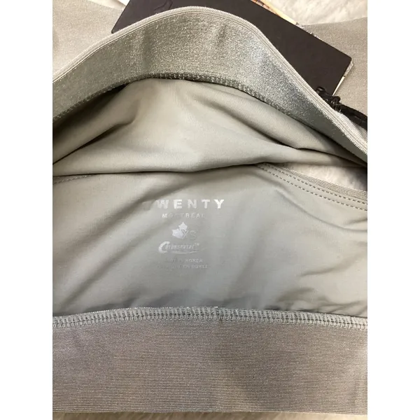 Twenty Montreal ColorSphere Metallic Silver Grey Racerback Sports Bra XS NWT - Image 5