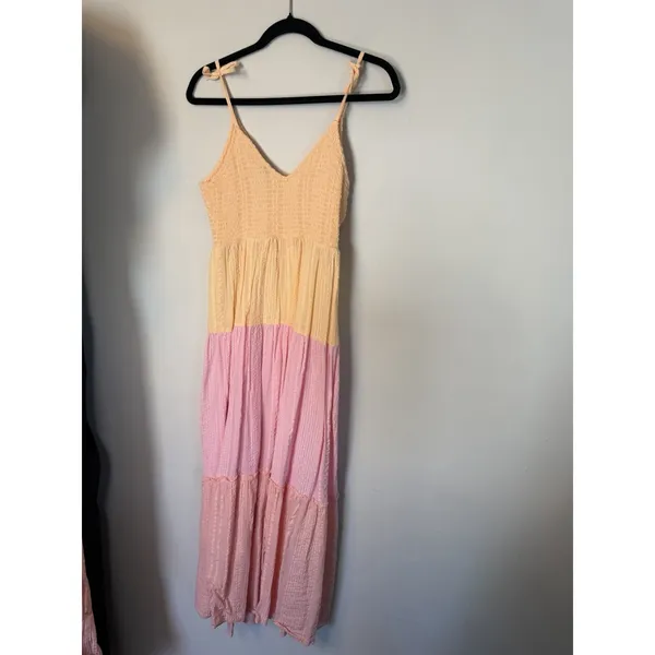 River Island River Island Shirred Midi Dress Sz Medium - Image 2