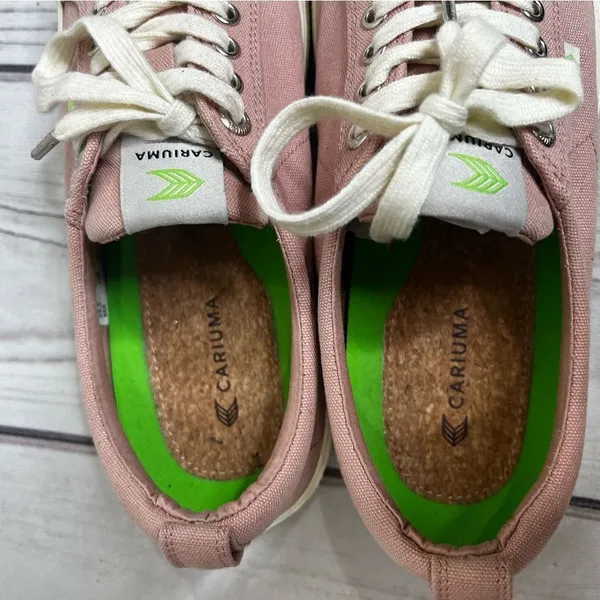 Cariuma OCA Low Rose Canvas Sneakers Shoes Unisex Sz Womens 10.5, Mens 9‎ - Image 9