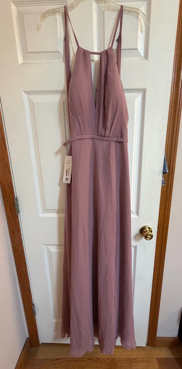Azazie Bridesmaid Dress Chiffon - Image 3