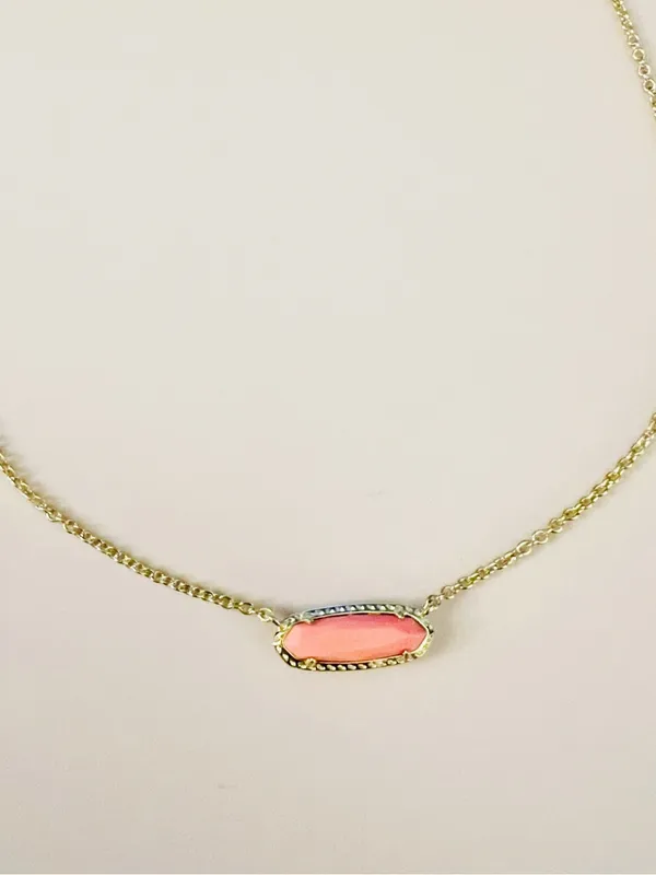 🪸KENDRA SCOTT 14K Gold Plated Eva Coral Magnesite Pendant Necklace - Image 7