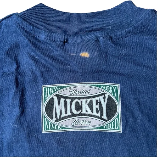 Disney Vintage Mickey Mouse Workin' Clothes T-Shirt 2-Sided Single Stitch New Old Stock - Image 7