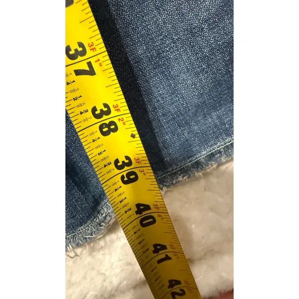 Y2K Lucky Brand Women Blue Distressed Flare Leg Jeans Size 0/25 Inseam USA - Image 6